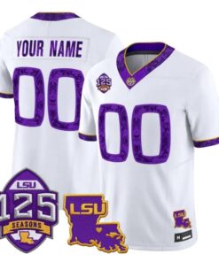 Custom LSU Tigers Jersey 2026 Silent Season of 1918 Louisiana Patch All Stitched by My Store NCAA Football Jerseys