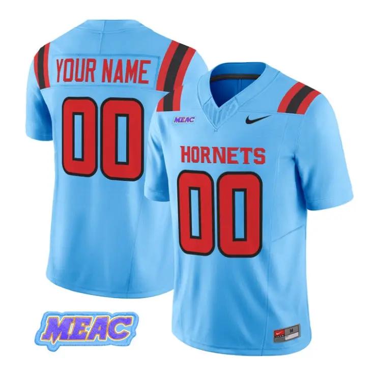 Custom_Delaware_State_Hornets_Jersey_Name_Number_2026_Vapor_Stitched_Blue - Daily Sport Fan Custom Delaware State Hornets Jersey Name, Number 2026 Vapor Stitched by My Store NCAA Football Jerseys