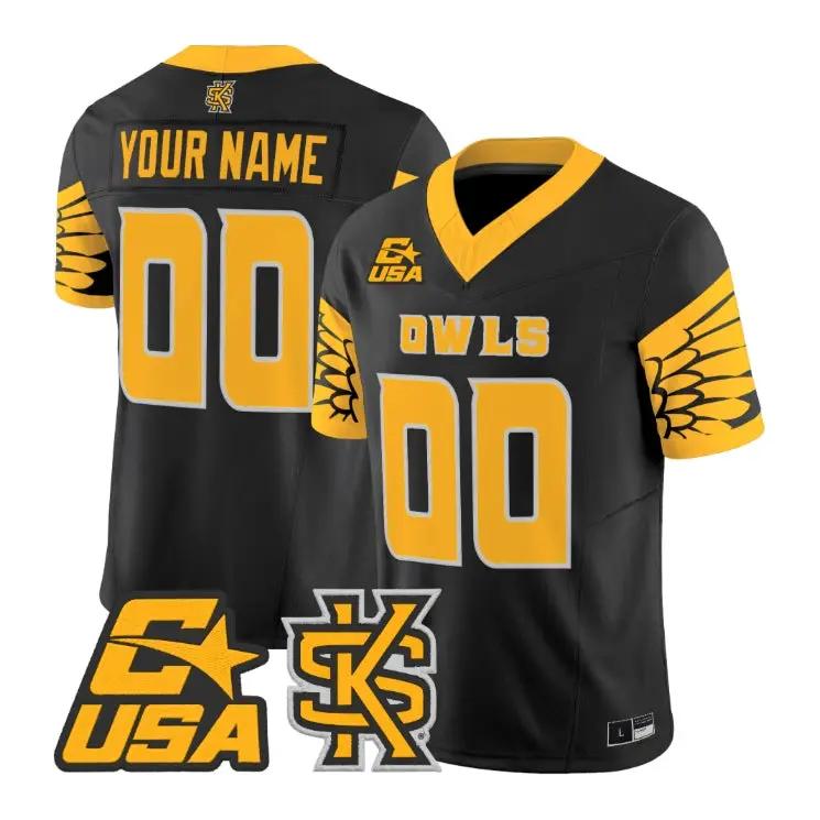 Custom Kennesaw State Owls Jersey Name, Number 2026 Vapor All Stitched by My Store NCAA Football Jerseys