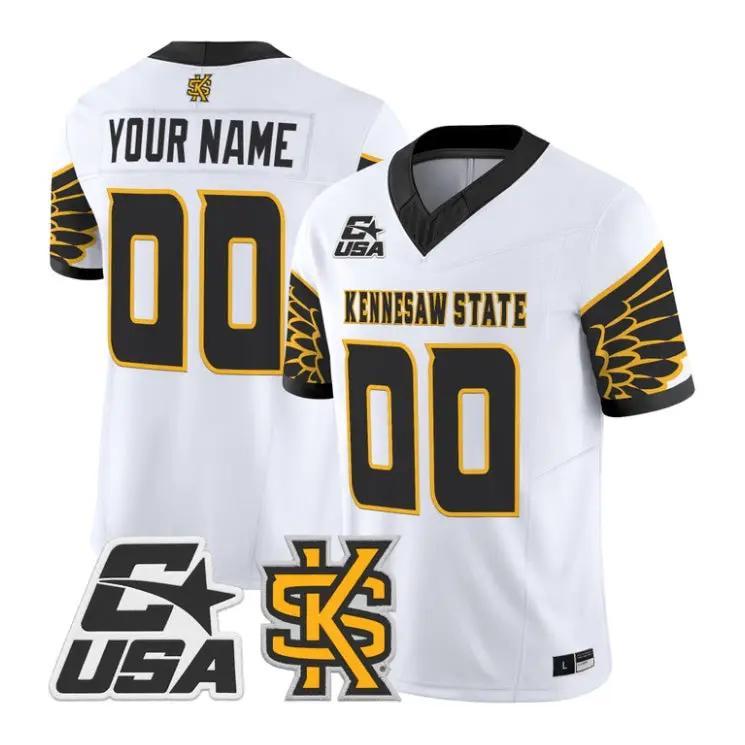 Custom Kennesaw State Owls Jersey Name, Number 2026 Vapor All Stitched by My Store NCAA Football Jerseys