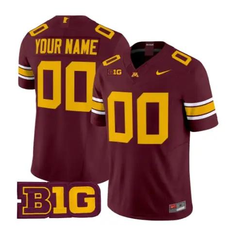 Custom Minnesota Golden Gophers Jersey 2026 Vapor All Stitched by My Store NCAA Football Jerseys