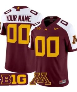 Custom Minnesota Golden Gophers Jersey 2026 Vapor All Stitched by My Store NCAA Football Jerseys