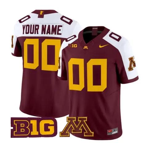 Custom Minnesota Golden Gophers Jersey 2026 Vapor All Stitched by My Store NCAA Football Jerseys