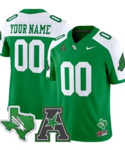 Custom North Texas Mean Green Jersey Name, Number 2026 All Stitched by My Store NCAA Football Jerseys