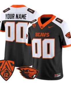 Custom_Oregon_State_Beavers_Jersey_2026_Vapor_Limited_All_Stitched_Black_Alter - Daily Sport Fan Custom Oregon State Beavers Jersey 2026 Vapor Limited All Stitched by My Store NCAA Football Jerseys