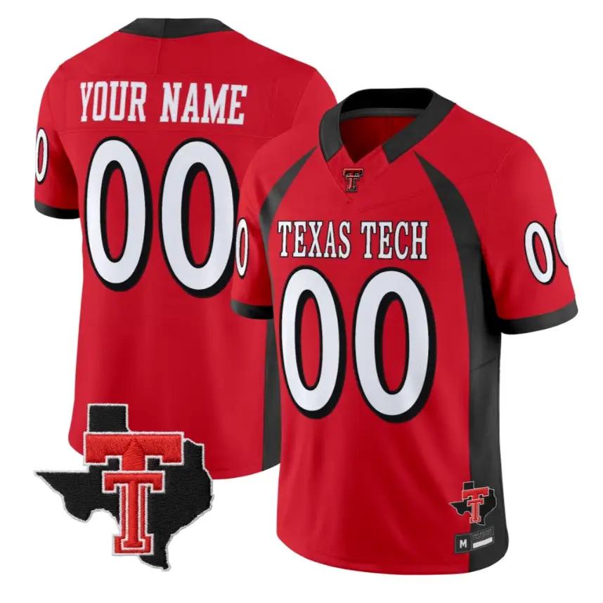 Custom Texas Tech Red Raiders Jersey 2026 Texas Patch All Vapor Stitched by My Store NCAA Football Jerseys