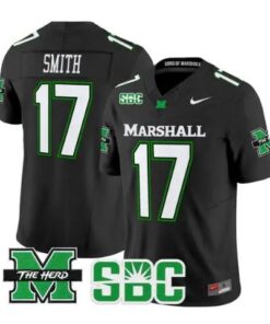 Daytione Smith Jersey #17 Marshall Thundering Herd Stitched by My Store NCAA Football Jerseys