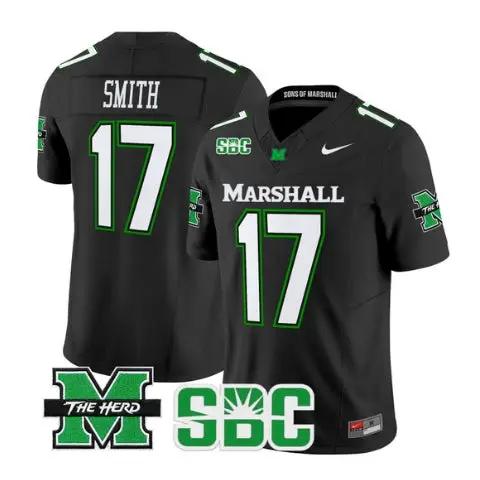 Daytione Smith Jersey #17 Marshall Thundering Herd Stitched 2 Daytione Smith Jersey #17 Marshall Thundering Herd Stitched by My Store NCAA Football Jerseys
