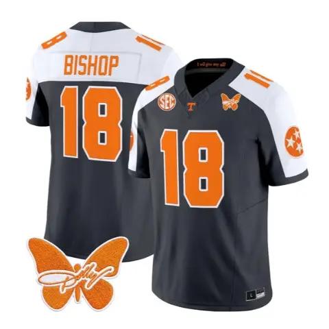 DeSean Bishop Jersey #18 Tennessee Volunteers 2026 Stitched by My Store NCAA Football Jerseys