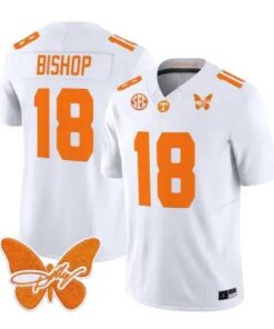 DeSean Bishop Jersey #18 Tennessee Volunteers 2026 Stitched by My Store NCAA Football Jerseys
