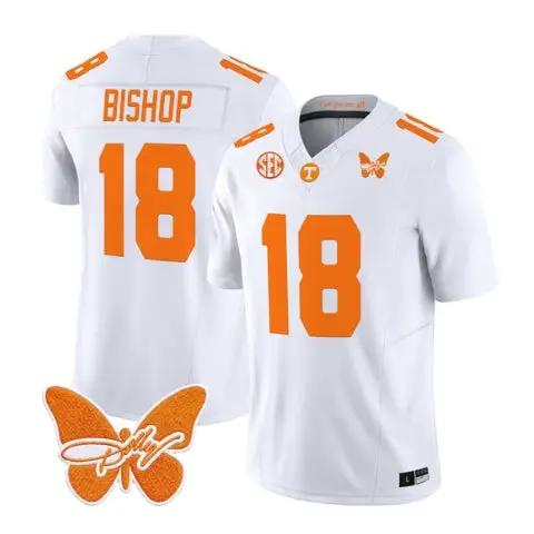 DeSean Bishop Jersey #18 Tennessee Volunteers 2026 Stitched by My Store NCAA Football Jerseys