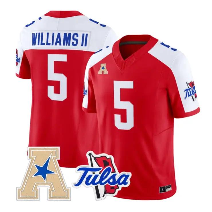 Dexter Williams II Jersey #5 Tulsa Golden Hurricane 2026 All Stitched by My Store NCAA Football Jerseys