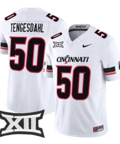 Evan Tengesdahl Jersey #50 Cincinnati Bearcats 2026 Vapor Limited Stitched by My Store NCAA Football Jerseys