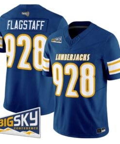 Flagstaff Jersey #928 Northern Arizona Lumberjacks 2026 Vapor Stitched by My Store NCAA Football Jerseys