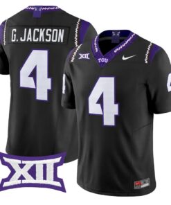 Gil Jackson Jr Jersey #4 TCU Horned Frogs 2026 Vapor Limited Football Stitched by My Store NCAA Football Jerseys
