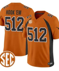 Hook 'Em Jersey #512 Texas Longhorns 1990 Throwback 2026 Vapor Limited Stitched by My Store NCAA Football Jerseys