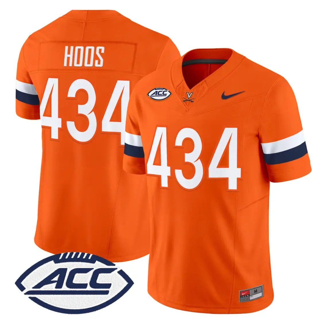 Hoos Jersey #434 Virginia Cavaliers 2026 Vapor Limited Stitched by My Store NCAA Football Jerseys