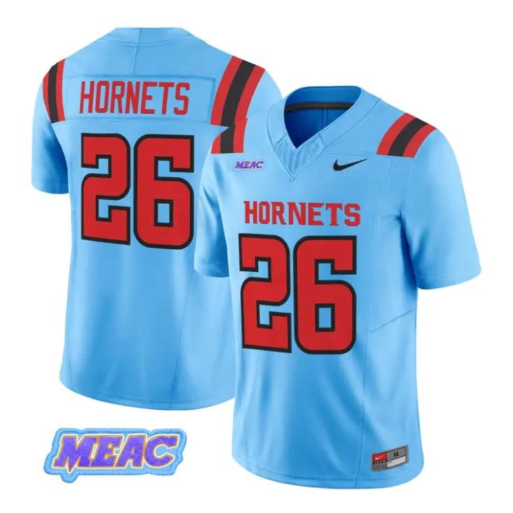 Hornets_Jersey_26_Delaware_State_Hornets_2026_Vapor_Limited_Stitched_Blue - Daily Sport Fan Hornets Jersey #26 Delaware State Hornets 2026 Vapor Limited Stitched by My Store NCAA Football Jerseys