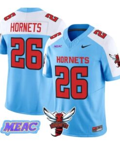 Hornets_Jersey_26_Delaware_State_Hornets_2026_Vapor_Limited_Stitched_Blue_Alter - Daily Sport Fan Hornets Jersey #26 Delaware State Hornets 2026 Vapor Limited Stitched by My Store NCAA Football Jerseys