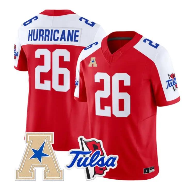 Hurricane Jersey #26 Tulsa Golden Hurricane 2026 Limited Stitched by My Store NCAA Football Jerseys
