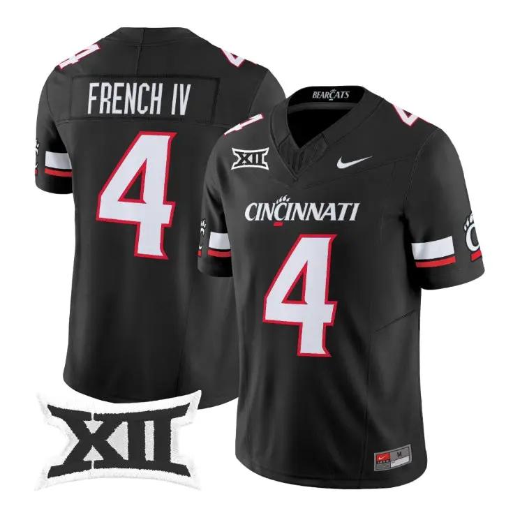 JC French Jersey #4 Cincinnati Bearcats 2026 Vapor Limited All Stitched by My Store NCAA Football Jerseys
