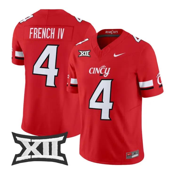 JC French Jersey #4 Cincinnati Bearcats 2026 Vapor Limited All Stitched by My Store NCAA Football Jerseys