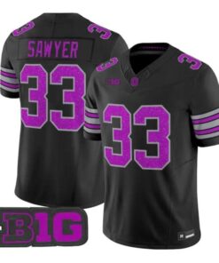 Jack Sawyer Jersey #33 Ohio State Buckeyes Glitter Vapor All Stitched by My Store NCAA Football Jerseys