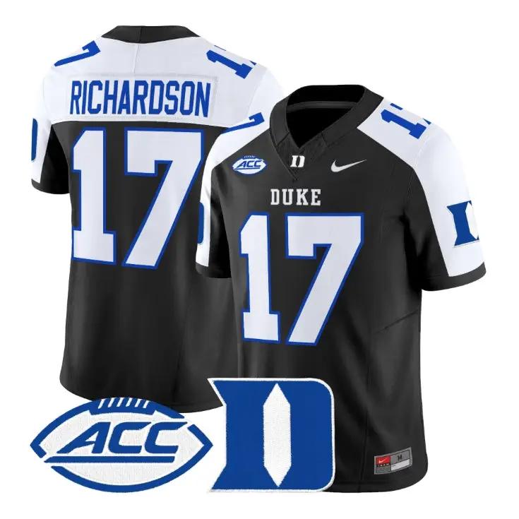 Jared_Richardson_Jersey_17_Duke_Blue_Devils_2026_Vapor_All_Stitched_Black_Alter - Daily Sport Fan Jared Richardson Jersey #17 Duke Blue Devils 2026 Vapor All Stitched by My Store NCAA Football Jerseys