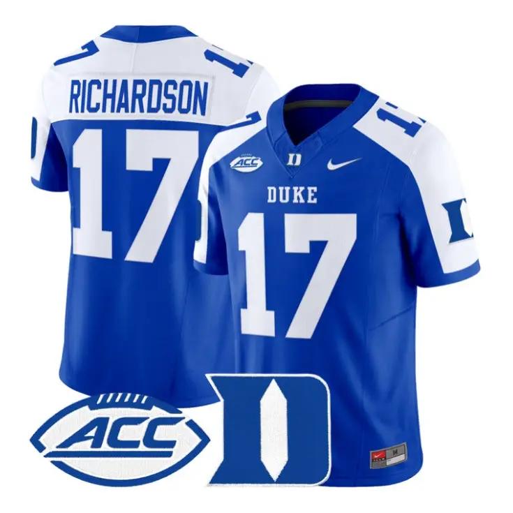 Jared_Richardson_Jersey_17_Duke_Blue_Devils_2026_Vapor_All_Stitched_Royal_Alter - Daily Sport Fan Jared Richardson Jersey #17 Duke Blue Devils 2026 Vapor All Stitched by My Store NCAA Football Jerseys