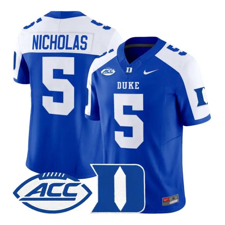 Javen_Nicholas_Jersey_5_Duke_Blue_Devils_2026_Limited_All_Stitched_Royal_Alter - Daily Sport Fan Javen Nicholas Jersey #5 Duke Blue Devils 2026 Limited All Stitched by My Store NCAA Football Jerseys