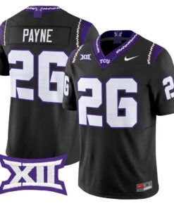 Jeremy Payne Jersey #26 TCU Horned Frogs 2026 Vapor Limited Football Stitched by My Store NCAA Football Jerseys