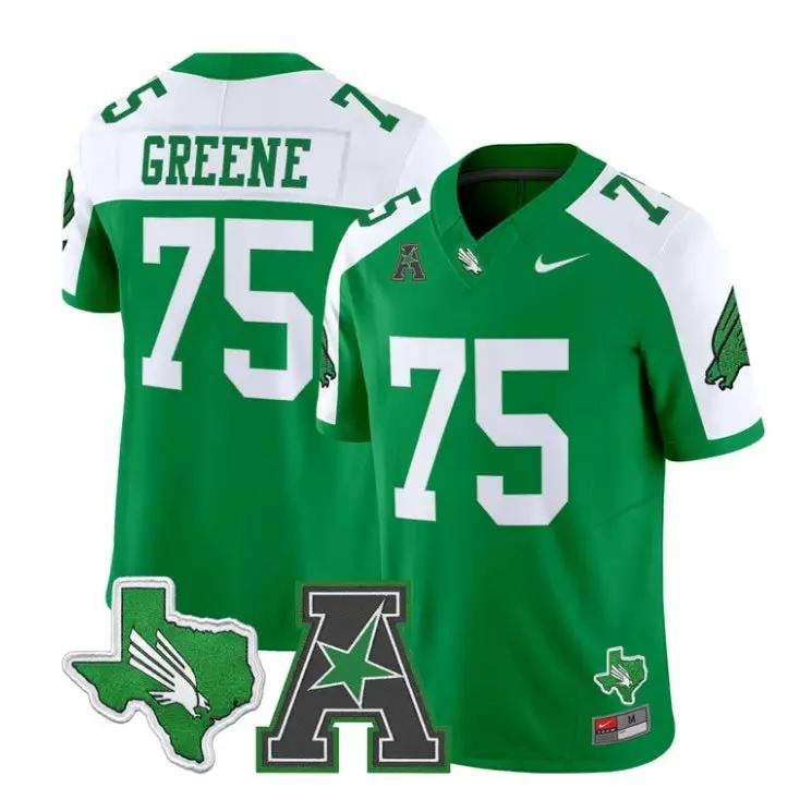 Joe_Greene_Jersey_75_North_Texas_Mean_Green_2026_Limited_Stitched_Green_Alter - Daily Sport Fan Joe Greene Jersey #75 North Texas Mean Green 2026 Limited Stitched by My Store NCAA Football Jerseys