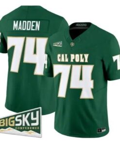 John Madden Jersey #74 Cal Poly Mustangs 2026 Vapor Stitched by My Store NCAA Football Jerseys