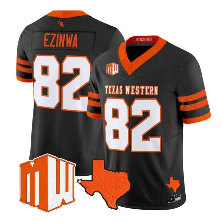 Judah Ezinwa Jersey #82 UTEP Miners 2026 Going Dark in the Sun City All Stitched 1 Judah Ezinwa Jersey #82 UTEP Miners 2026 Going Dark in the Sun City All Stitched by My Store NCAA Football Jerseys