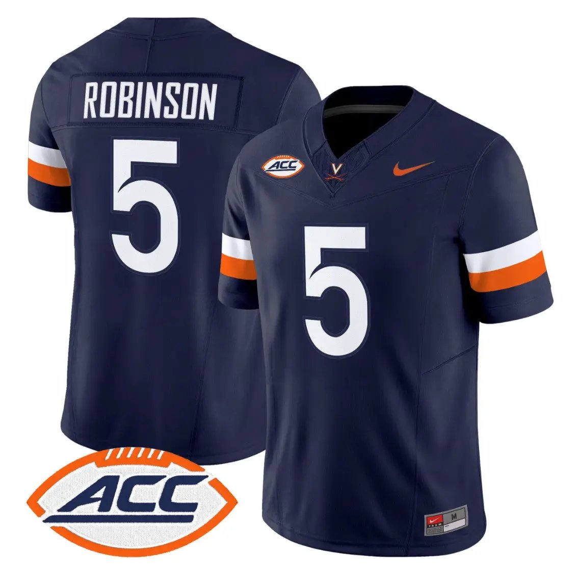 Kam Robinson Jersey #5 Virginia Cavaliers 2026 Vapor Limited Stitched by My Store NCAA Football Jerseys