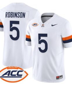 Kam Robinson Jersey #5 Virginia Cavaliers 2026 Vapor Limited Stitched by My Store NCAA Football Jerseys
