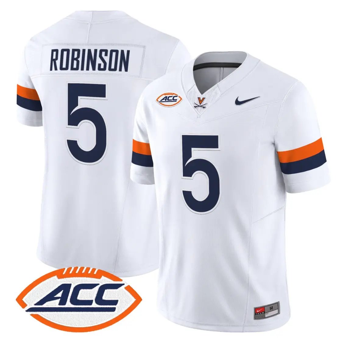 Kam Robinson Jersey #5 Virginia Cavaliers 2026 Vapor Limited Stitched by My Store NCAA Football Jerseys