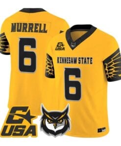 LaTrelle Murrell Jersey #6 Kennesaw State Owls 2026 Limited Stitched by My Store NCAA Football Jerseys