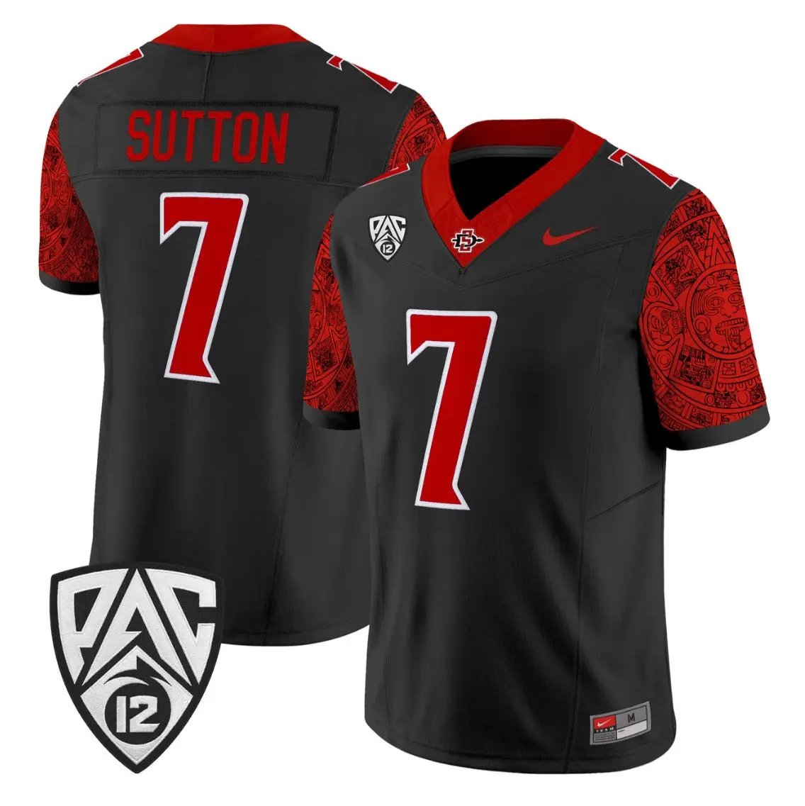 Lucky Sutton Jersey #7 San Diego State Aztecs 2026 Vapor Stitched by My Store NCAA Football Jerseys