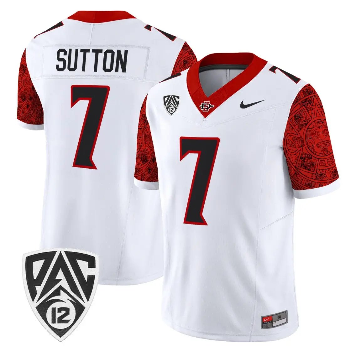 Lucky Sutton Jersey #7 San Diego State Aztecs 2026 Vapor Stitched by My Store NCAA Football Jerseys