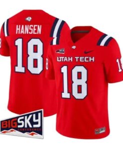 Luke Hansen Jersey #18 Utah Tech Trailblazers 2026 All Stitched by My Store NCAA Football Jerseys
