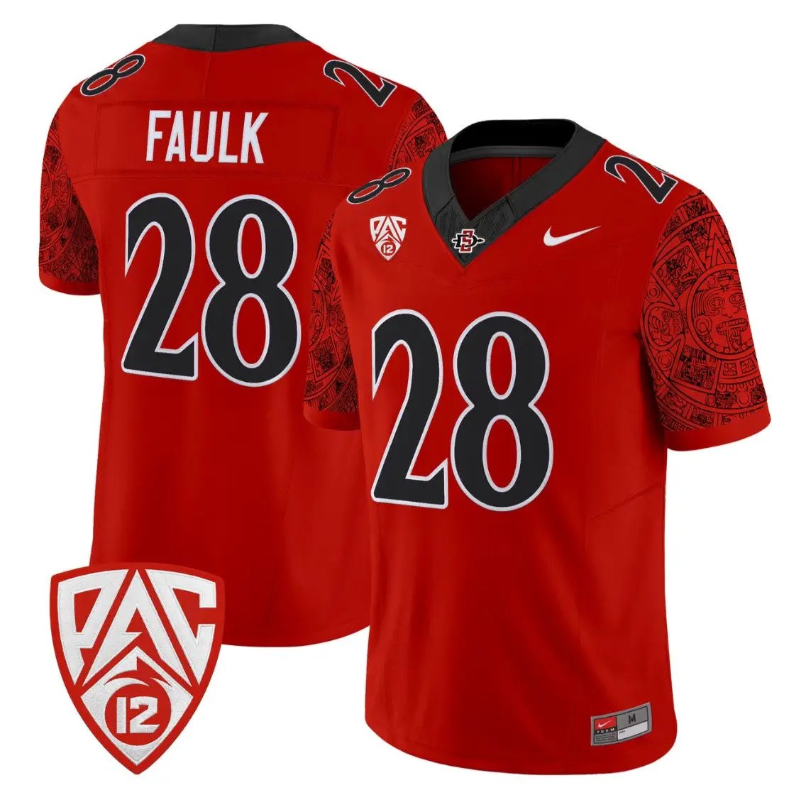 Marshall Faulk Jersey #28 San Diego State Aztecs 2026 Vapor Stitched by My Store NCAA Football Jerseys