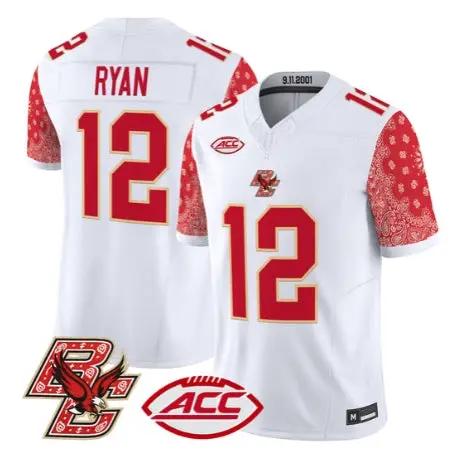Matt Ryan Jersey #12 Boston College Eagles Red Bandanna 2026 Stitched 1 Matt Ryan Jersey #12 Boston College Eagles Red Bandanna 2026 Stitched by My Store NCAA Football Jerseys