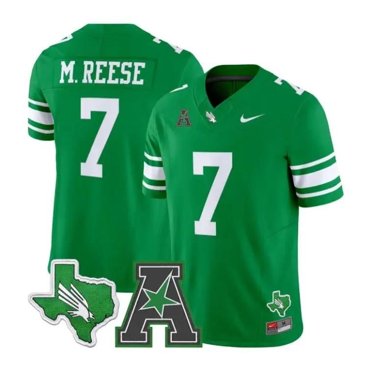 Max_Reese_Jersey_7_North_Texas_Mean_Green_2026_Limited_All_Stitched_Green - Daily Sport Fan Max Reese Jersey #7 North Texas Mean Green 2026 Limited All Stitched by My Store NCAA Football Jerseys