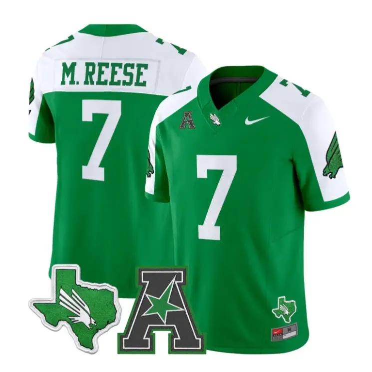 Max_Reese_Jersey_7_North_Texas_Mean_Green_2026_Limited_All_Stitched_Green_Alter - Daily Sport Fan Max Reese Jersey #7 North Texas Mean Green 2026 Limited All Stitched by My Store NCAA Football Jerseys