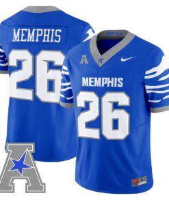 Memphis Jersey #26 Memphis Tigers 2026 Vapor Limited Stitched by My Store NCAA Football Jerseys