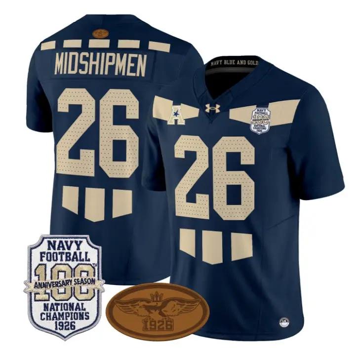 MidshipmenJersey #26 Navy Midshipmen 1926 National Championship Vapor Stitched 1 MidshipmenJersey #26 Navy Midshipmen 1926 National Championship Vapor Stitched by My Store NCAA Football Jerseys