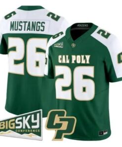 Mustangs Jersey #26 Cal Poly Mustangs 2026 Vapor All Stitched by My Store NCAA Football Jerseys