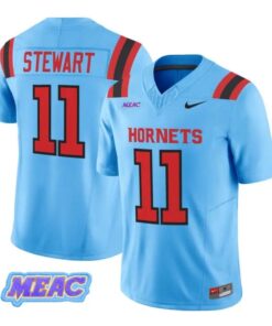 Nathan Stewart Jersey #11 Delaware State Hornets 2026 Vapor Stitched by My Store NCAA Football Jerseys