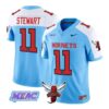 Nathan_Stewart_Jersey_11_Delaware_State_Hornets_2026_Vapor_Stitched_Blue_Alter - Daily Sport Fan Nathan Stewart Jersey #11 Delaware State Hornets 2026 Vapor Stitched by My Store NCAA Football Jerseys